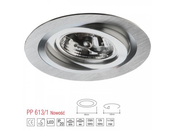 LM 613/1 OPRAWA HALOGENOWA ES111 AR111 QR111