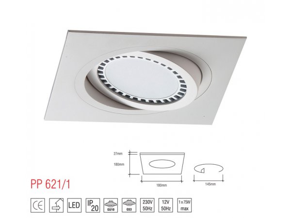 LM 621/1 OPRAWA HALOGENOWA ES111 AR111 QR111
