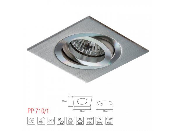 LM 710/1 OPRAWA HALOGENOWA PAR16 MR16