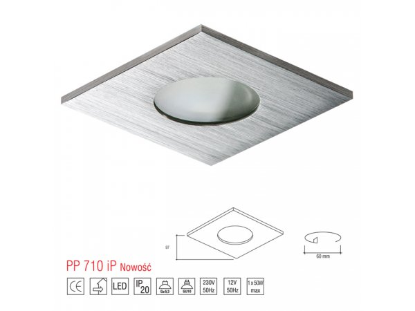 LM 710/1 IP OPRAWA HALOGENOWA PAR16 MR16 HERMETYCZNA IP44