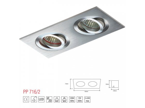 LM 716/2 OPRAWA HALOGENOWA MR11