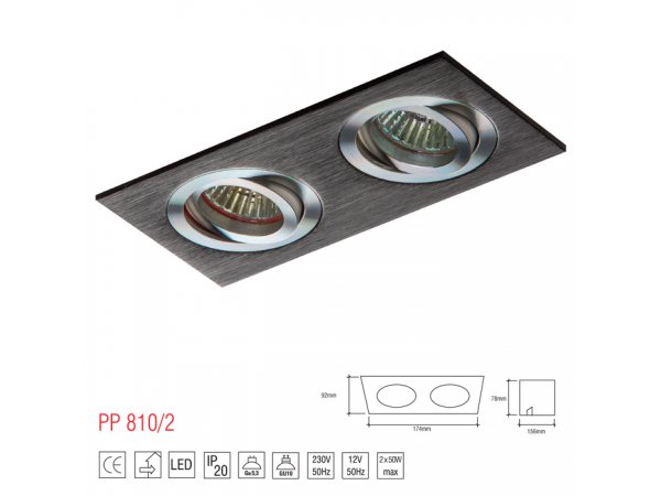 LM 810/2 OPRAWA HALOGENOWA PAR16 MR16