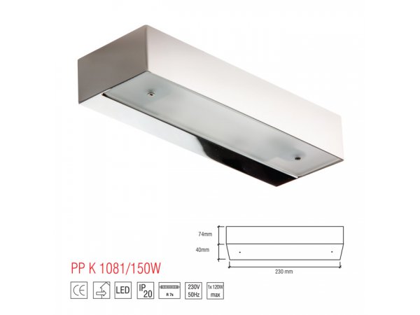 LM K 1081/150W KINKIET CHROM