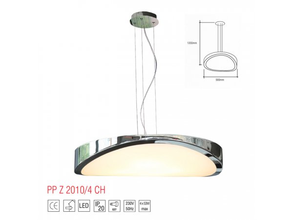 LM Z 2010/4CH LAMPA WISZĄCA UFO DUŻE 60CM