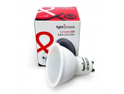 LM Żarówka LED PAR16 GU10 230V 3,5W 3000K 300lm = 30W 120 stopni