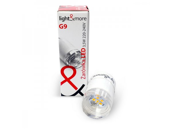 LM Żarówka LED G9 230V 3,5W 3000K 300lm = 30W 220 stopni