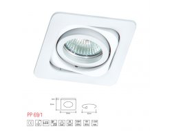 lm 69/1 wh oprawa halogenowa par16 mr16