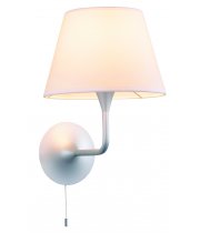 lm k 430 white kinkiet z abażurem i włącznikiem