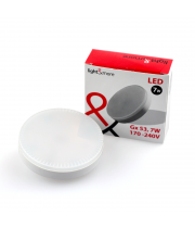 lm żarówka led gx53 230v 170-240v 7w 3000k 600lm = 60w 120 stopni