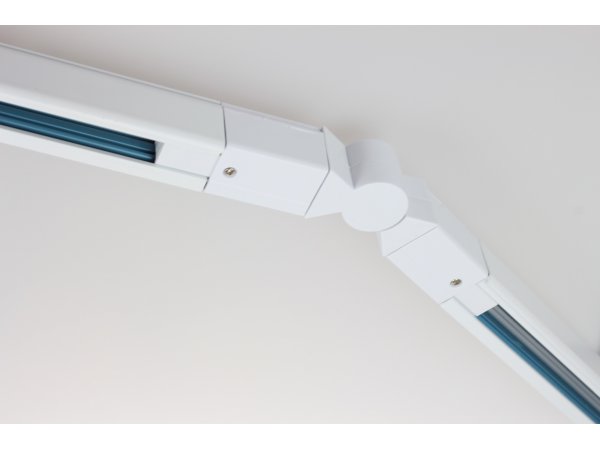 LM ŁĄCZNIK ŁAMANY REGULOWANY DO SZYNOPRZEWODU BIAŁY