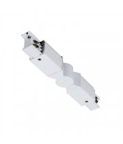 lm łącznik łamany regulowany do szynoprzewodu biały