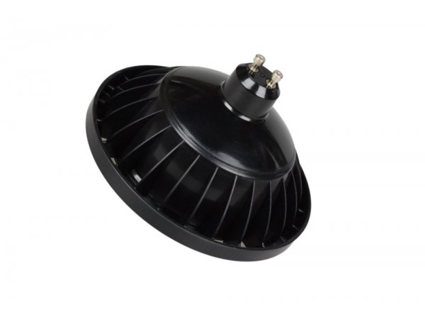 LM Żarówka LED ES111 AR111 QR111 GU10 230V 12W 3000K 750lm=60W 120 stopni BK